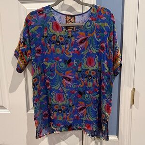 Beautiful Johnny Was Burnout Velvet Top